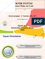 Materi Teknik Pantai Fluktuasi Muka Air Laut