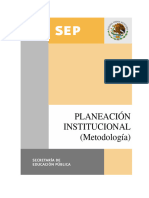 Planeación Institucional Metodología SEP