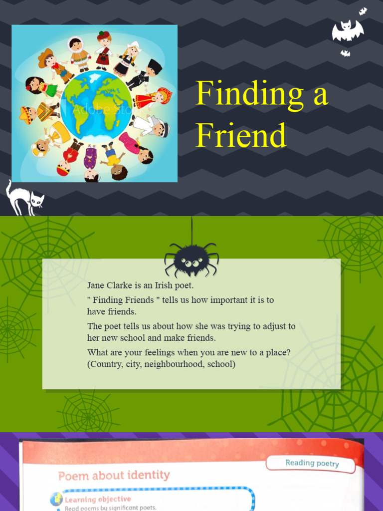 Finding a Friend: Poem Analysis Guide | PDF