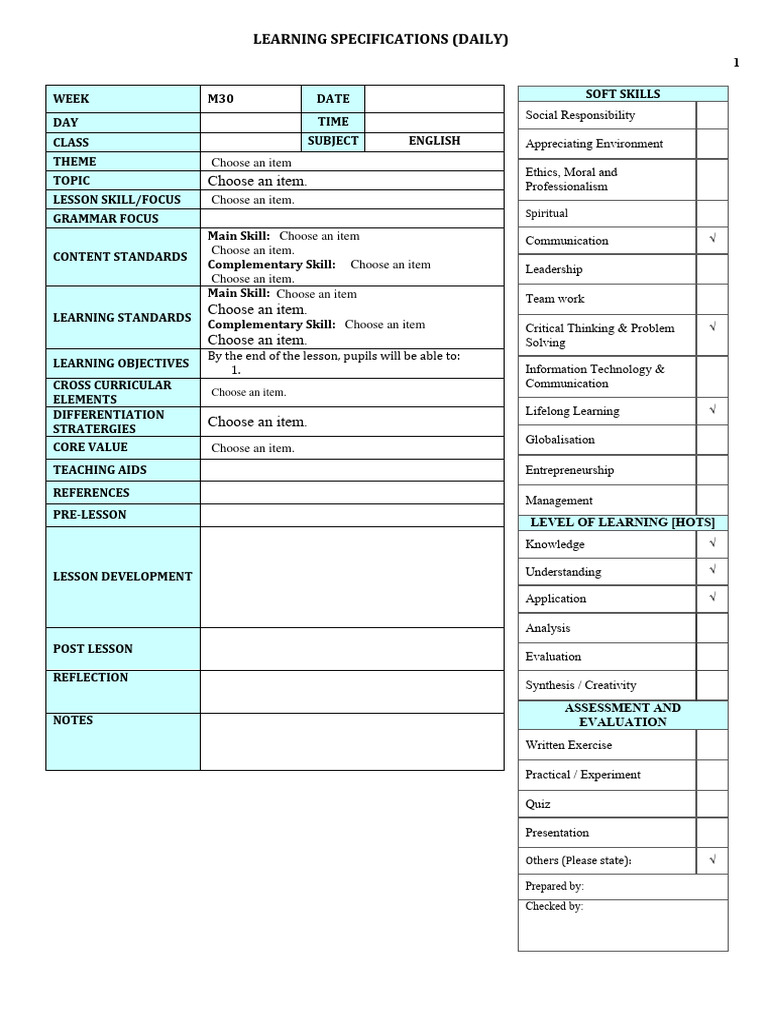 Template eRPH BI Men Ren | PDF | Learning | Critical Thinking