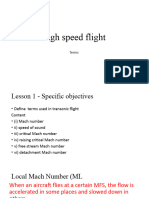 Highspeed Flight - Transonic Regime Lesson 1