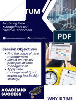 Strategic Time Management For Effective Leadership - MC Aliluran
