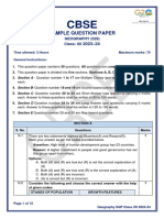Geo CBSE Sample Paper