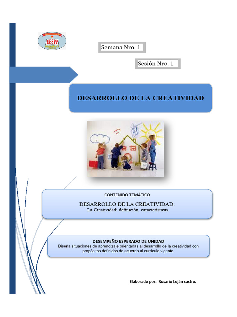 Desarrollo de la Creatividad en Educación | PDF | Relaciones personales ...