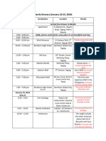 Manila Itinerary Trip Semi Final