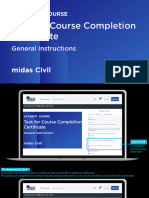 Task For Course Completion Certificate: Midas Civil