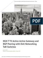 NSX-T T0 Active-Active Gateway and BGP Peering With Dell Networking ToR Switches - VxPlanet