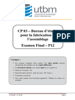 CP 83 - Bureau D'études Pour La Fabrication Et L'assemblage Examen Final - P12