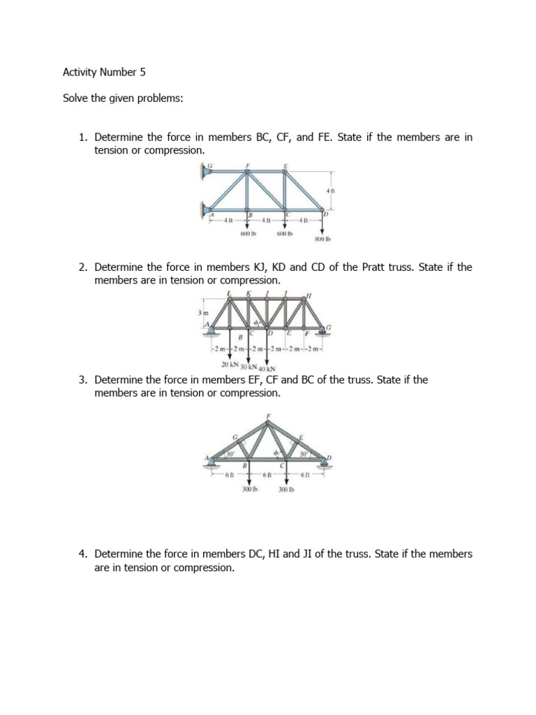 Structural Analysis Problems | PDF