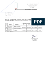 Forwarding of Electric Bill of COB DTD 09.09.2021