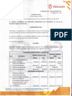 Acuerdo No. 33 Establece Cronograma General de Actividades Academicas para El Año 2024