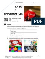 Coca Cola To Produce Paper Bottles British English Student