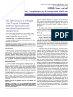 The Effectiveness of A Weight Loss Program Combining Auricular Stimulation and Nutritional Supplements in Japanese Men