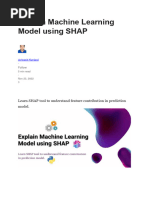 Explain Machine Learning Model Using SHAP