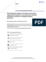 Examining The Influence of Islamic Work Ethics Organizational Politics and Supervisor-Initiated Workplace Incivility On Employee Deviant Behaviors