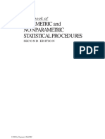 Handbook of PARAMETRIC and NONPARAMETRIC STATISTICAL PROCEDURES