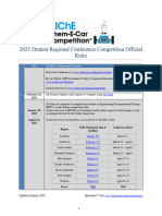 2023 Chem e Car Competition Official Rules Document Final