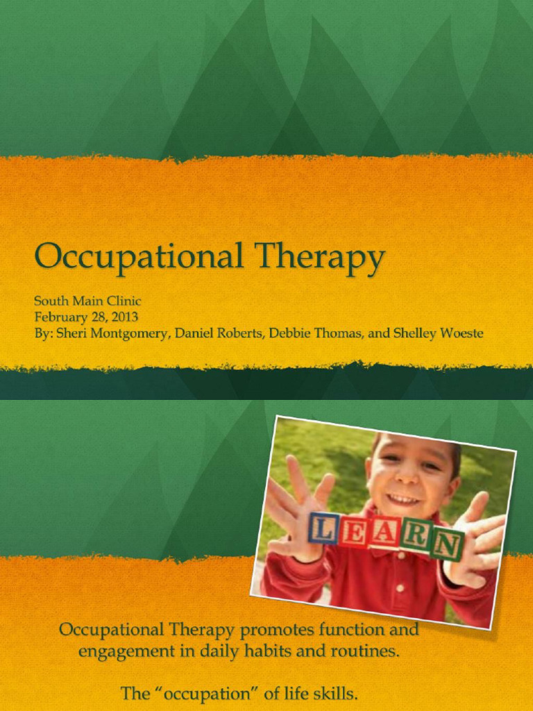 Occupational Therapy | PDF