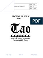 Manual de BPH-BPM Grupo Tao 2