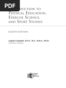 Introduction To Physical Education Exercise Science and Sport Studies 8nbsped 007352378x 9780073523781 - Compress