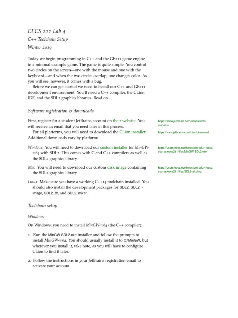 Eecs211 Lab04 Pdf Command Line Interface Installation Computer