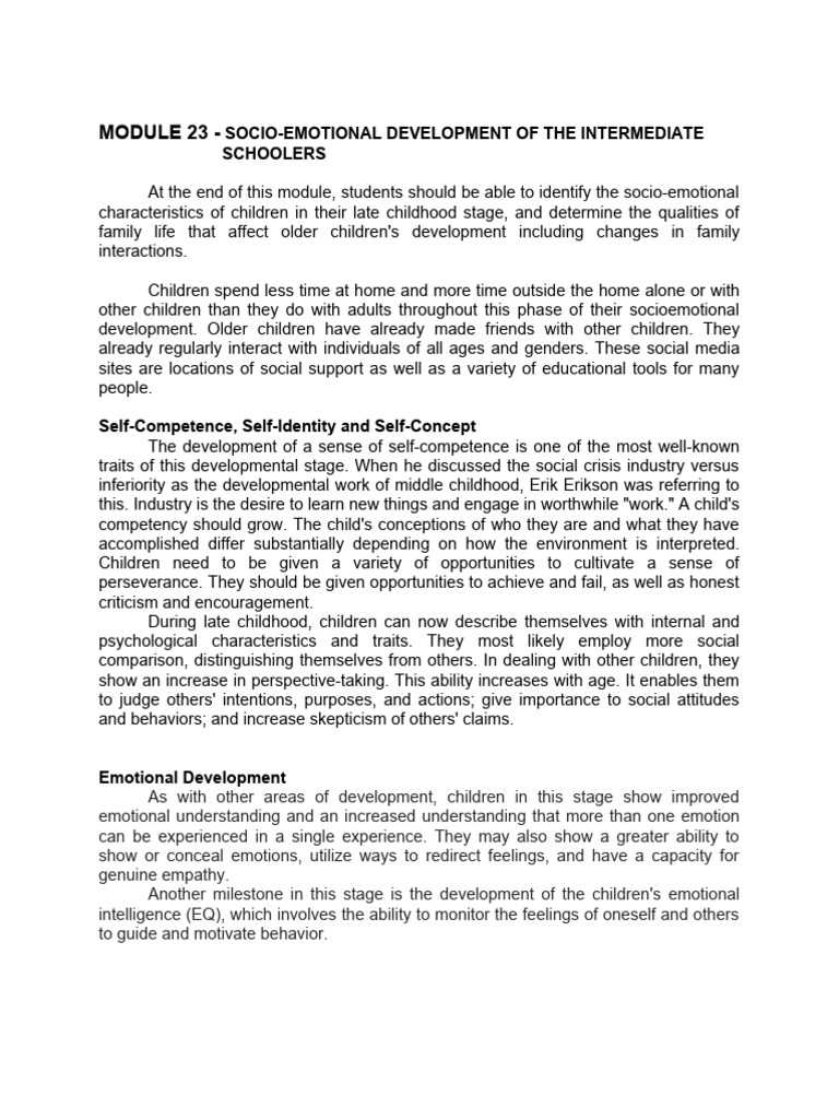 Module 23 educ 101 download free pdf self concept cognition