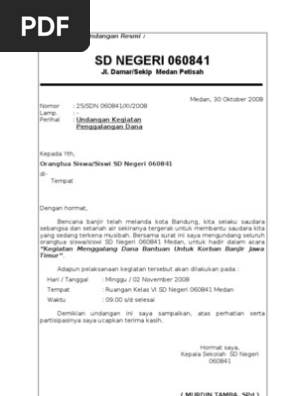 Contoh Surat Undangan Resmi
