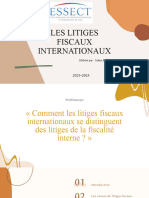 Les Litiges Fiscaux Internationaux