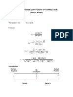 Karl Pearson Moment Correlation