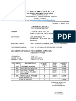 Commercial Invoice Export