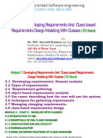 Chapter 3 Developing Requirements Modelling With Classes OOSE - MCA2005