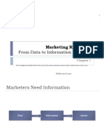 Marketing Research: From Data To Information To Action