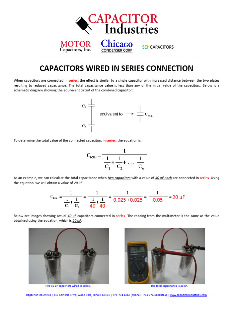 Guide-Series-and-Parallel-Capacitor Circuit Diagram
