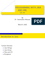 Advanced Programming With Java and Uml: by Dr. Salamudeen Alhassan