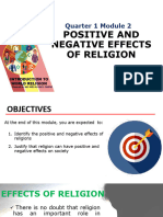 Q1M2 2 Effects of Religion