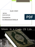 Islam Is Complete Code of Life