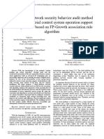 Research On Network Security Behavior Audit Method of Power Industrial Control System Operation Support Cloud Platform Based On FP-Growth Association Rule Algorithm