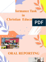 Performance Task in CE