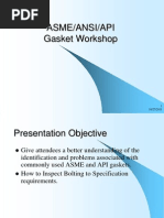 Asme Ansi API Gasket Workshop