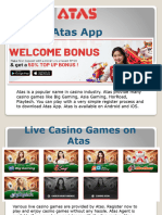 Atas App Is A Very Popular App in Casino Gaming Industry