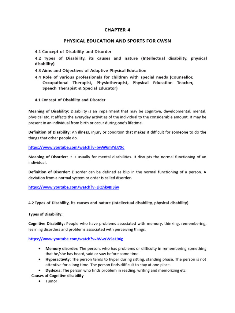 class-11-chapter-4-physical-education-and-sports-for-cwsn-session-2022