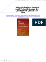 Full Olds Maternal Newborn Nursing and Womens Health Across The Lifespan Davidson 9Th Edition Test Bank PDF Docx Full Chapter Chapter