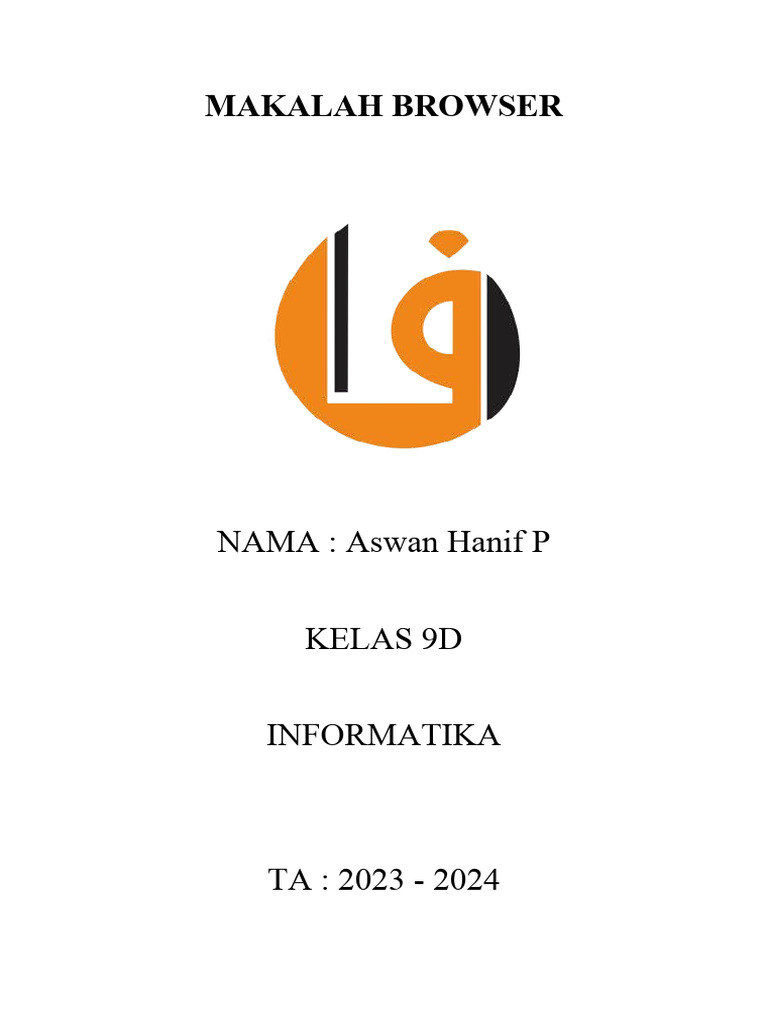 MAKALAH BROWSER Hanip | PDF | Seni | Komputer