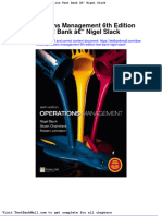 Full Operations Management 6Th Edition Test Bank Nigel Slack PDF Docx Full Chapter Chapter