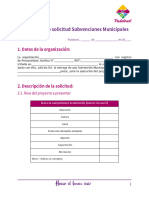 Formulario Subvenciones Municipales