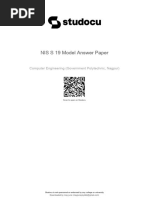 Nis S 19 Model Answer Paper