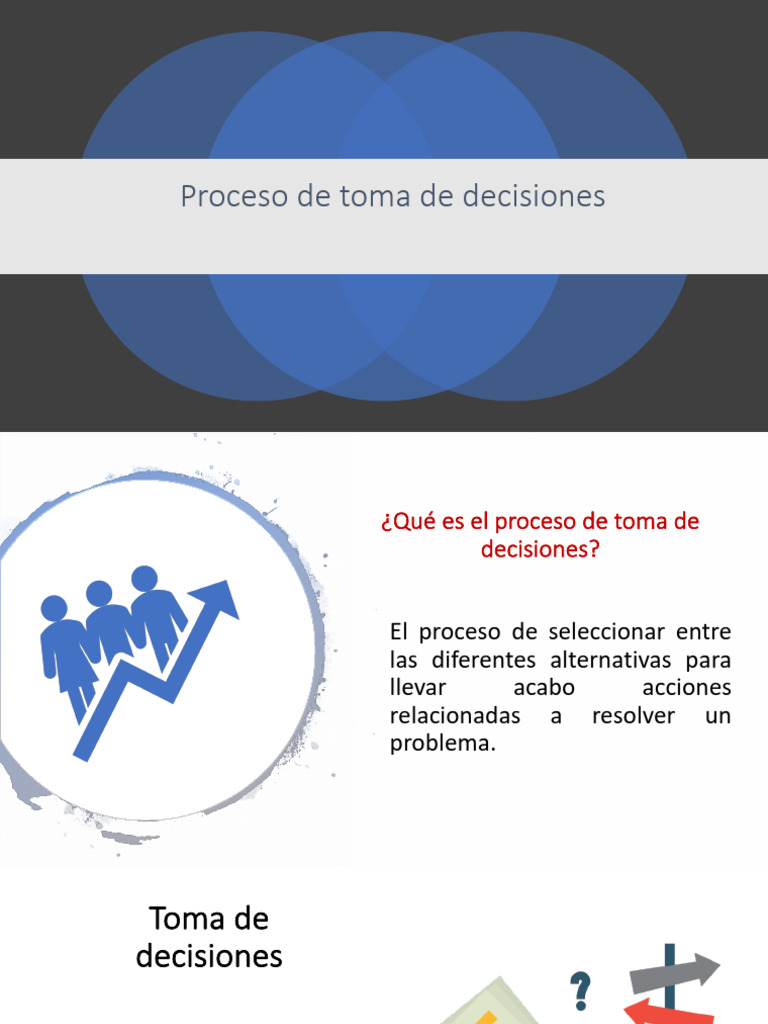 Proceso de Toma de Decisiones | PDF | Toma de decisiones | Ciencia ...