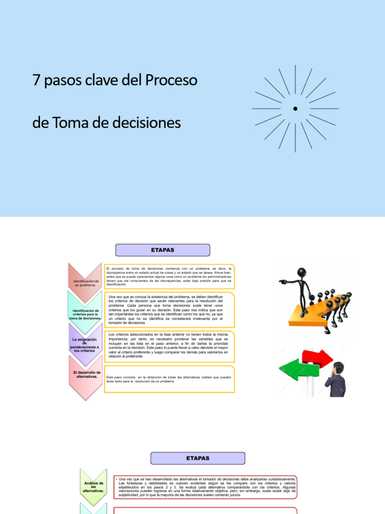 7 Pasos para la Toma de Decisiones | PDF | Toma de decisiones | Evaluación