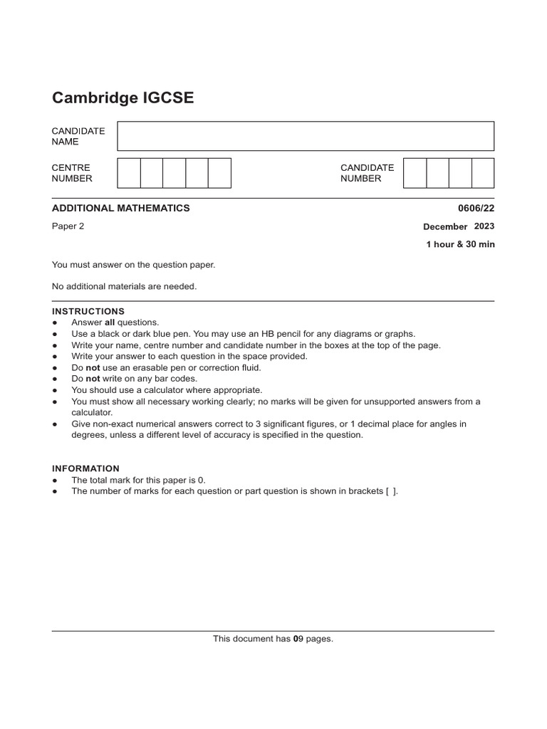 Add Math Idterm Exam Beaconouse | PDF | Numbers | Cartesian Coordinate ...
