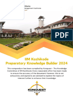 IIM Kozhikode - Preparatory Knowledge Builder 2024